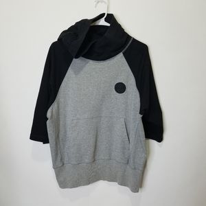 Black Apple 3/4 Sleeve Hoodie Size M